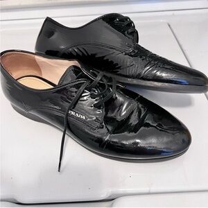Prada Patent Leather Oxfords.